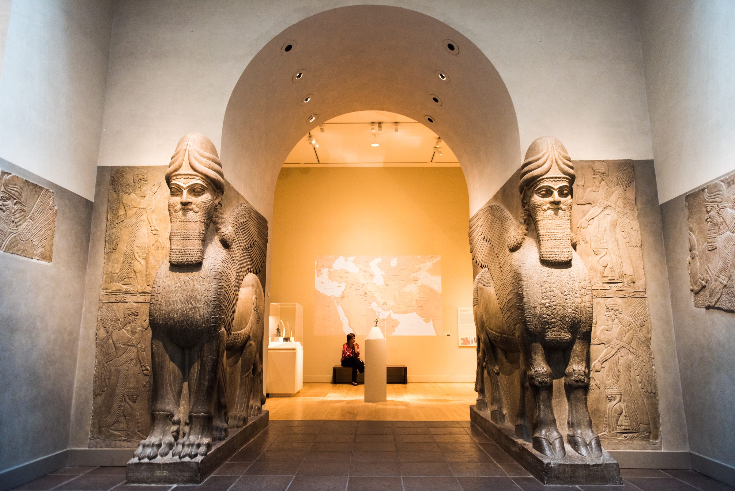 Human-headed winged bull and lion (lamassu), The Metropolitan Museum of Art