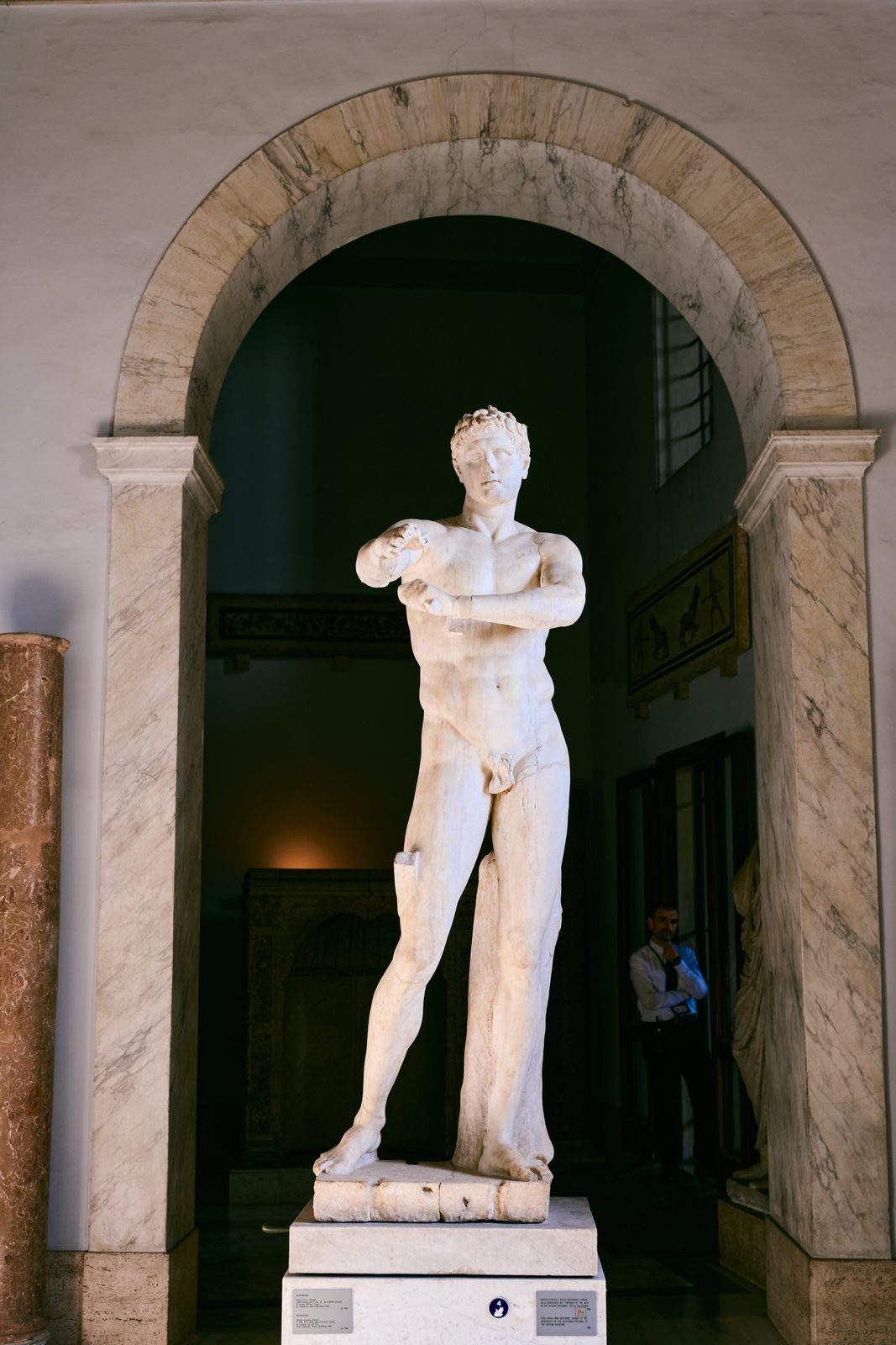 Athlete in an arch, Vatican Museums, Vatican City